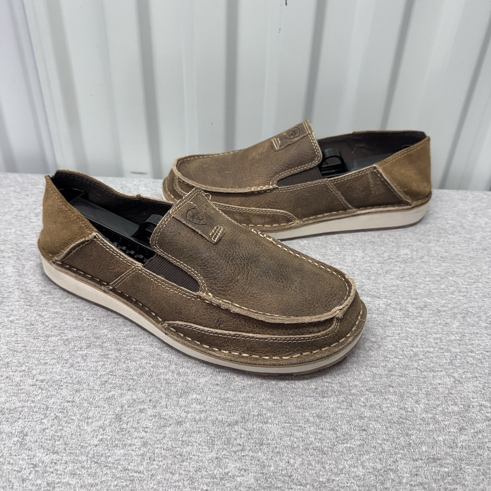 Ariat Cruiser Brown Bomber Relaxed Bark Casual Shoes US 7D Boat Shoe